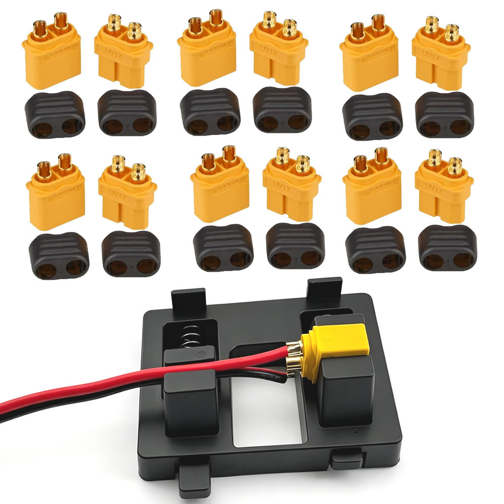 Drone Battery Adapter - XT60-Steckverbinder mit Gehäuse, Weiblich/Männlich XT60-Stecker mit