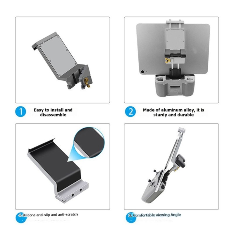 Drone Tablet Mount - B27B Aluminiumlegierung Drohnen-Fernbedienungshalterung für DJI Mini2