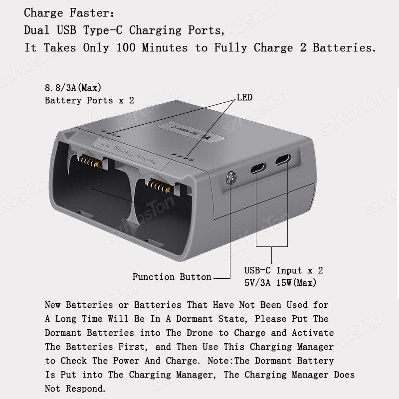 Für DJI Mini 4K/MINI 2/Mini 2  – Drone Power Bank Bewertung und Preis